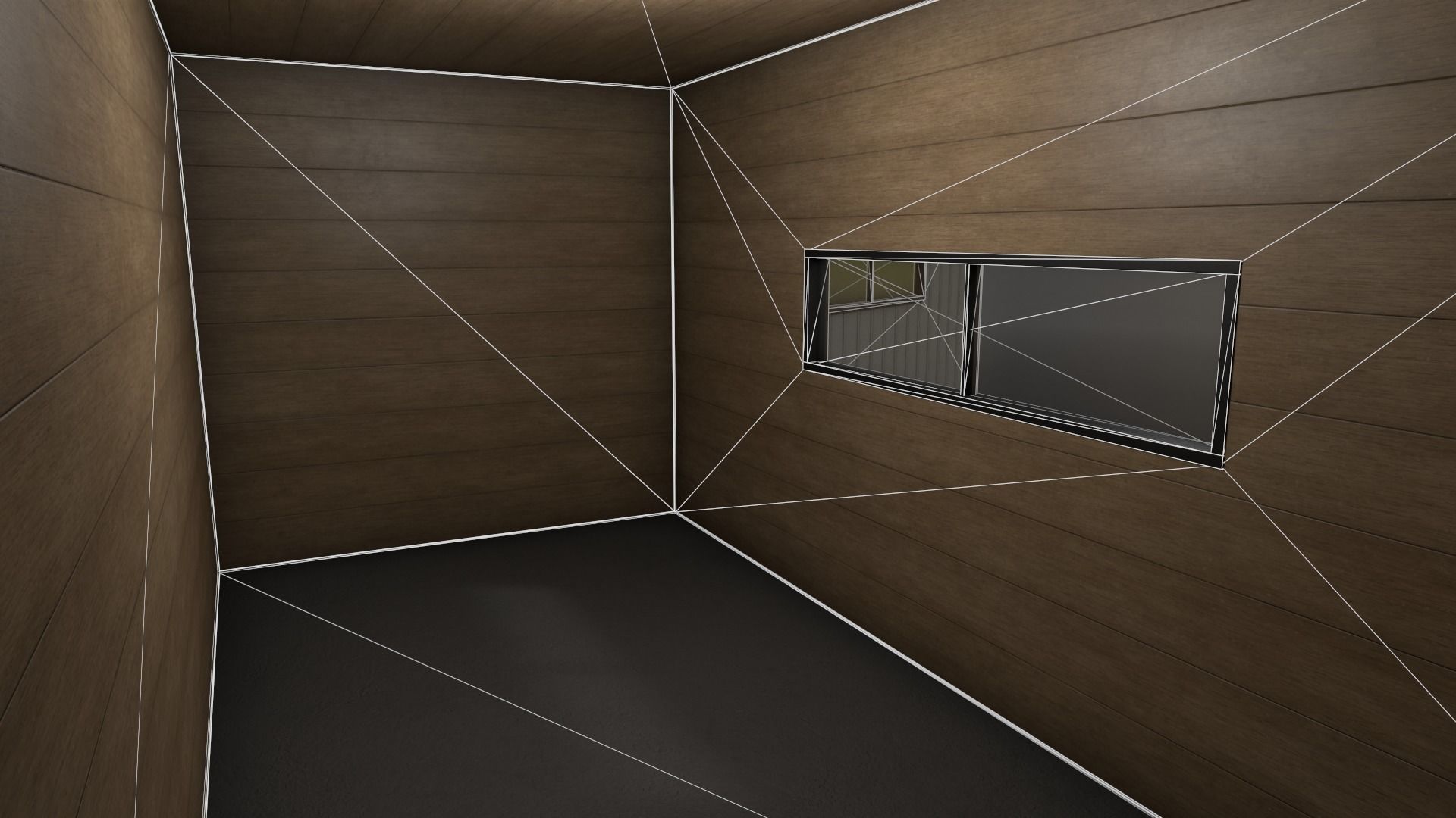 PBR Shed House B 20ft V5 Low-poly 3D model_13