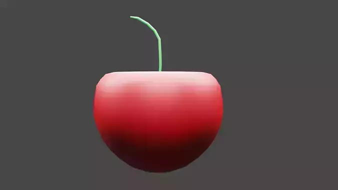Red Cherry Low poly 
