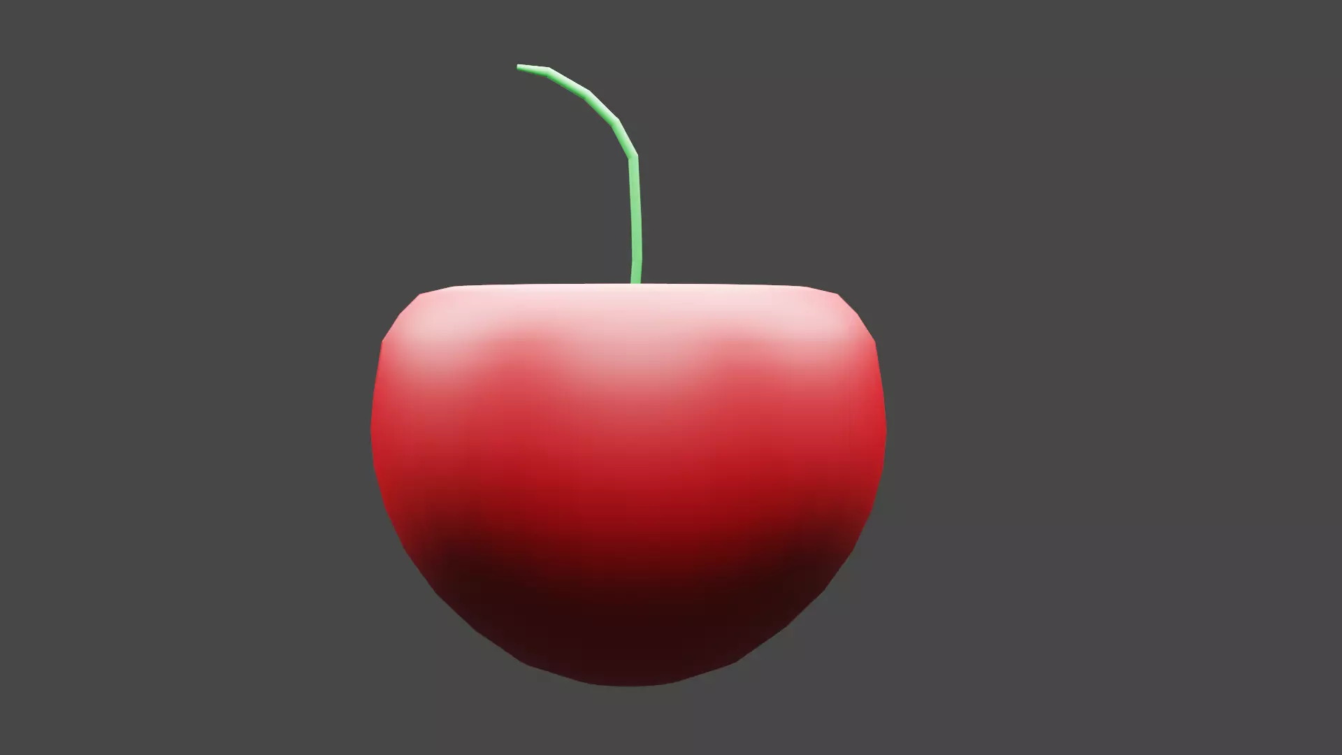 Red Cherry Low poly Low-poly 3D model