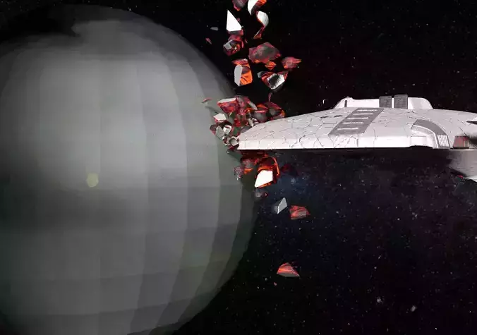 Star Trek style battle animation