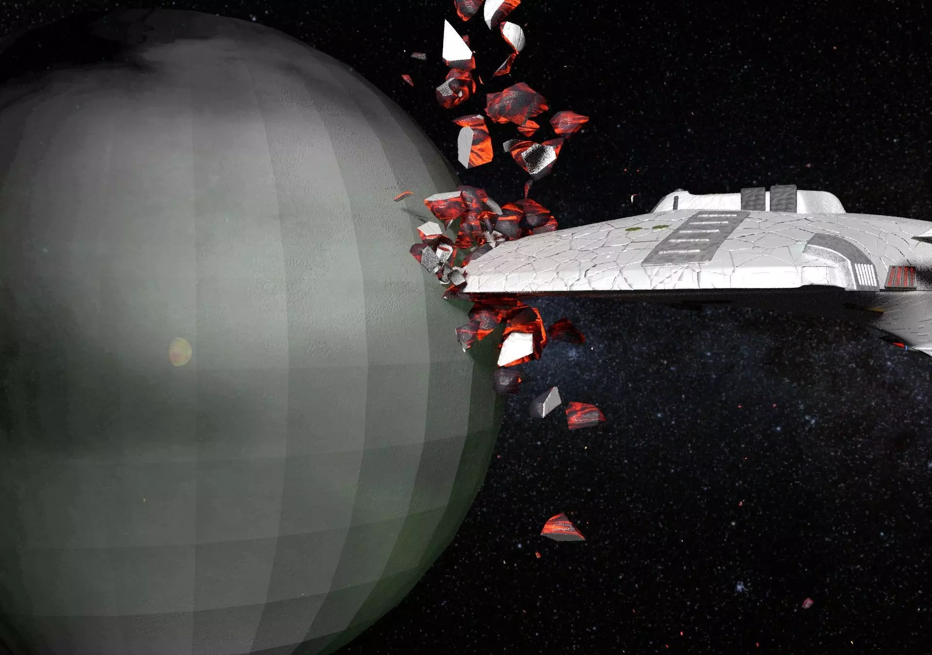 Star Trek style battle animation 3D model_0