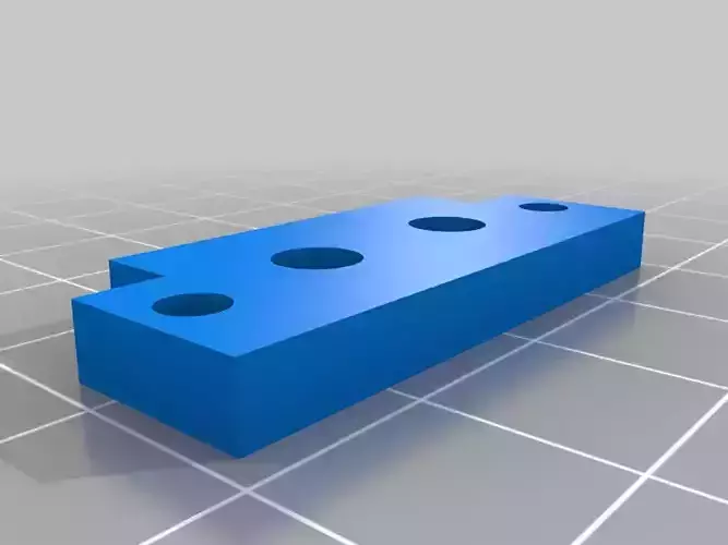 Front LED Mount With Numbered Screw Points 3D print model