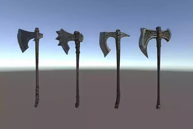 PBR Fantasy Weapons Axes