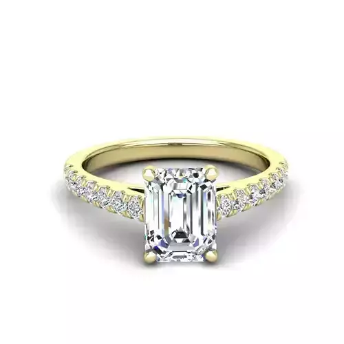 Engagement ring Jenna emerald