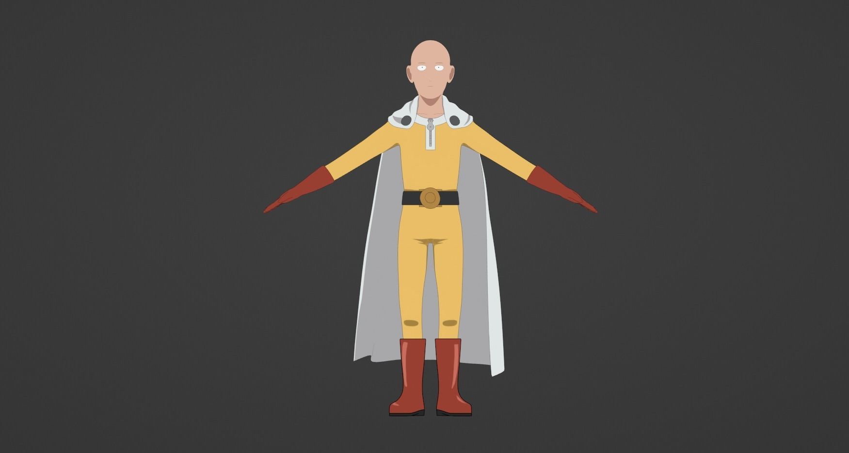 Saitama 3D model_5