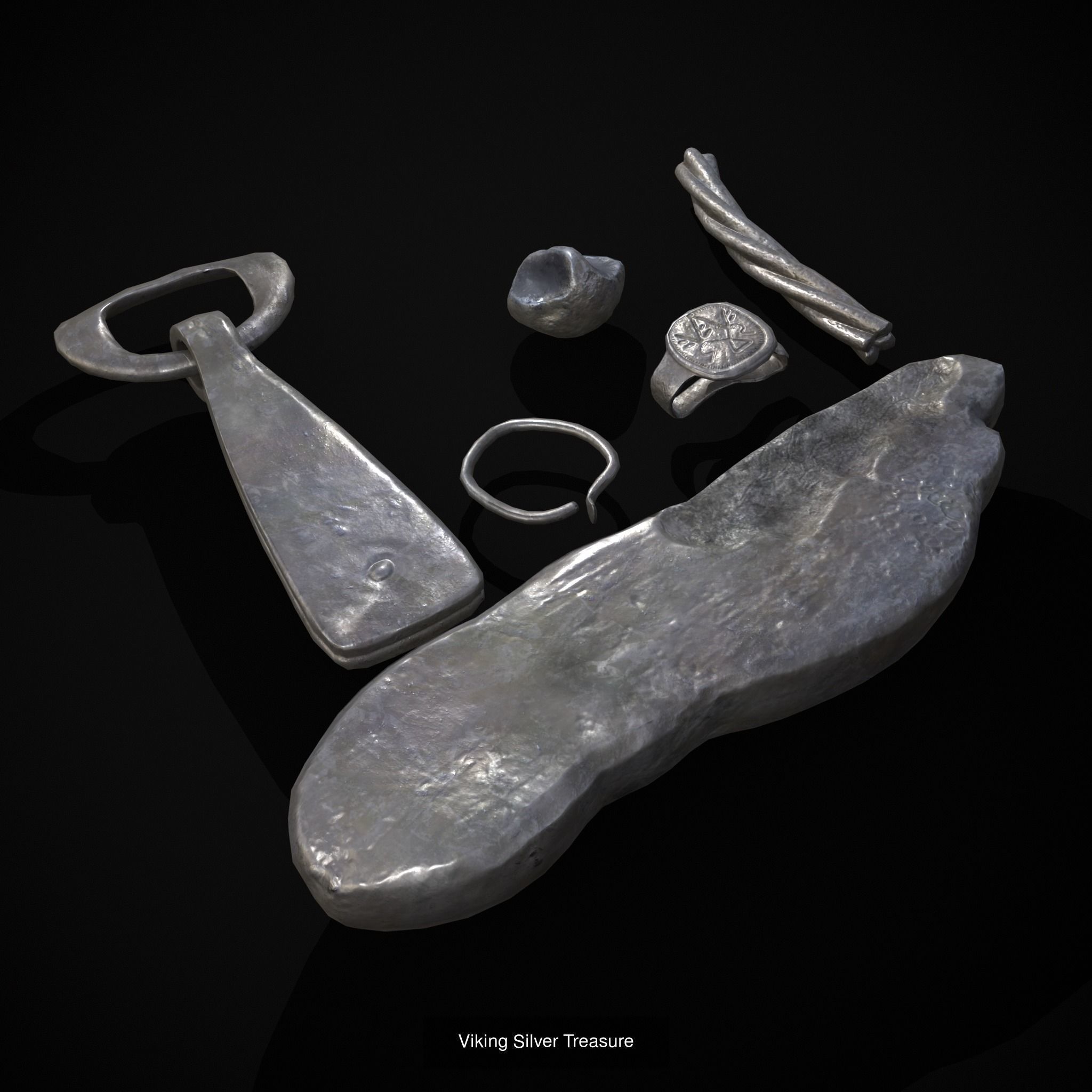 Medieval Prop Mix Seventy Three 3D Model Collection_32