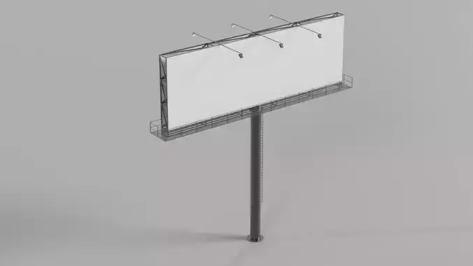 Blank outdoor billboard