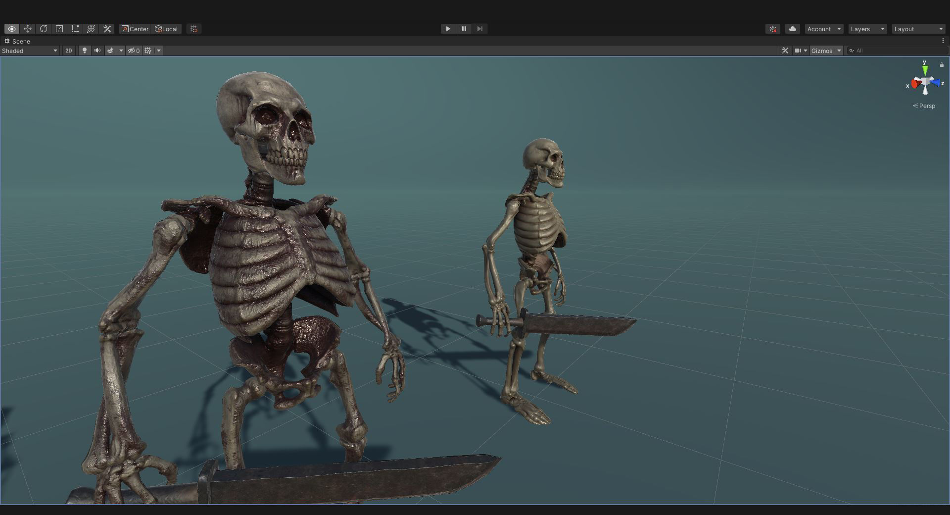 Humanoid Skeletons Undead Warriors - Game Ready - Collection _20