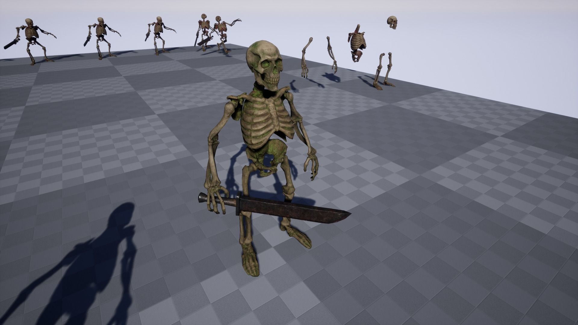Humanoid Skeletons Undead Warriors - Game Ready - Collection _14