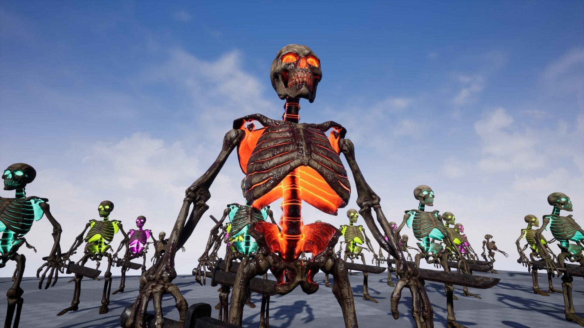 Humanoid Skeletons Undead Warriors - Game Ready - Collection _15