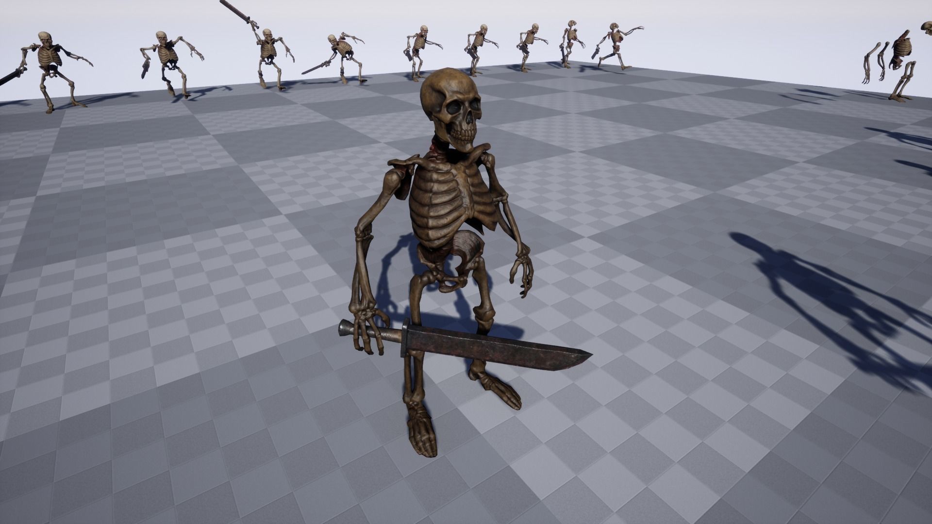 Humanoid Skeletons Undead Warriors - Game Ready - Collection _10