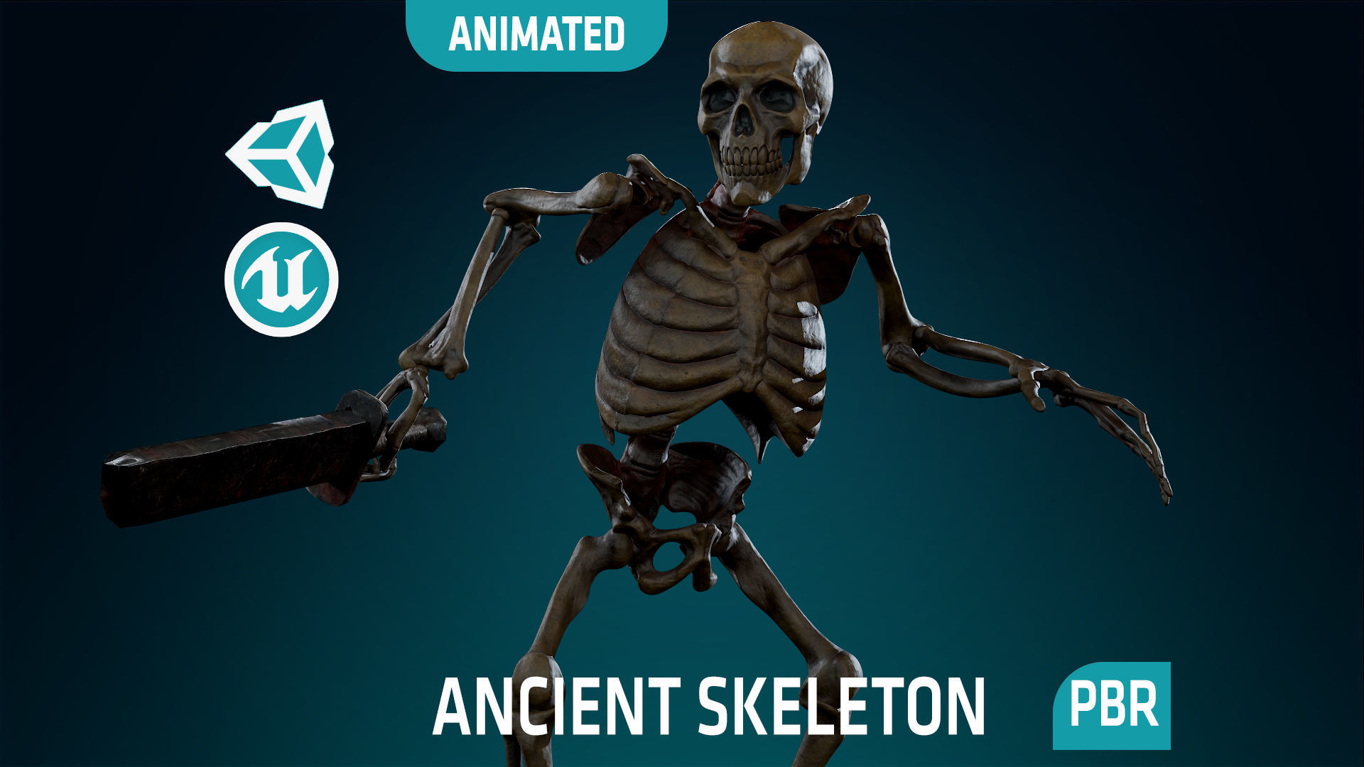 Humanoid Skeletons Undead Warriors - Game Ready - Collection _31
