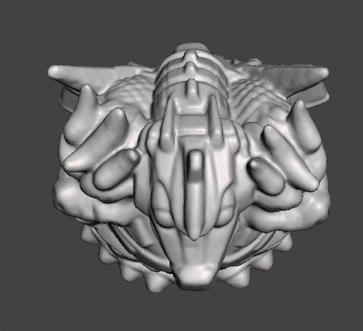 MECHA KING GHIDORAH 1992 PVC VINTAGE FIGURE CHIBI SUPER DEFORMED 3D print model_4