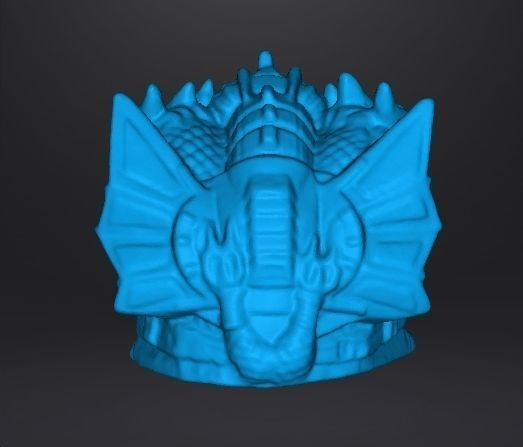 MECHA KING GHIDORAH 1992 PVC VINTAGE FIGURE CHIBI SUPER DEFORMED 3D print model_8