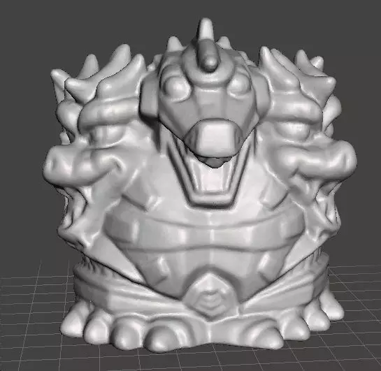 MECHA KING GHIDORAH 1992 PVC VINTAGE FIGURE CHIBI SUPER DEFORMED 3D print model_0