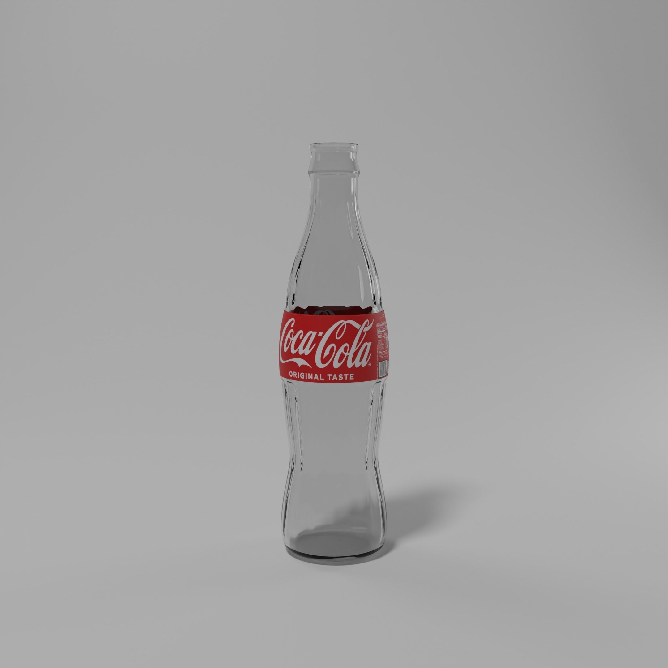 Coca Cola Glass Bottle 3D Model Free 3D model_2