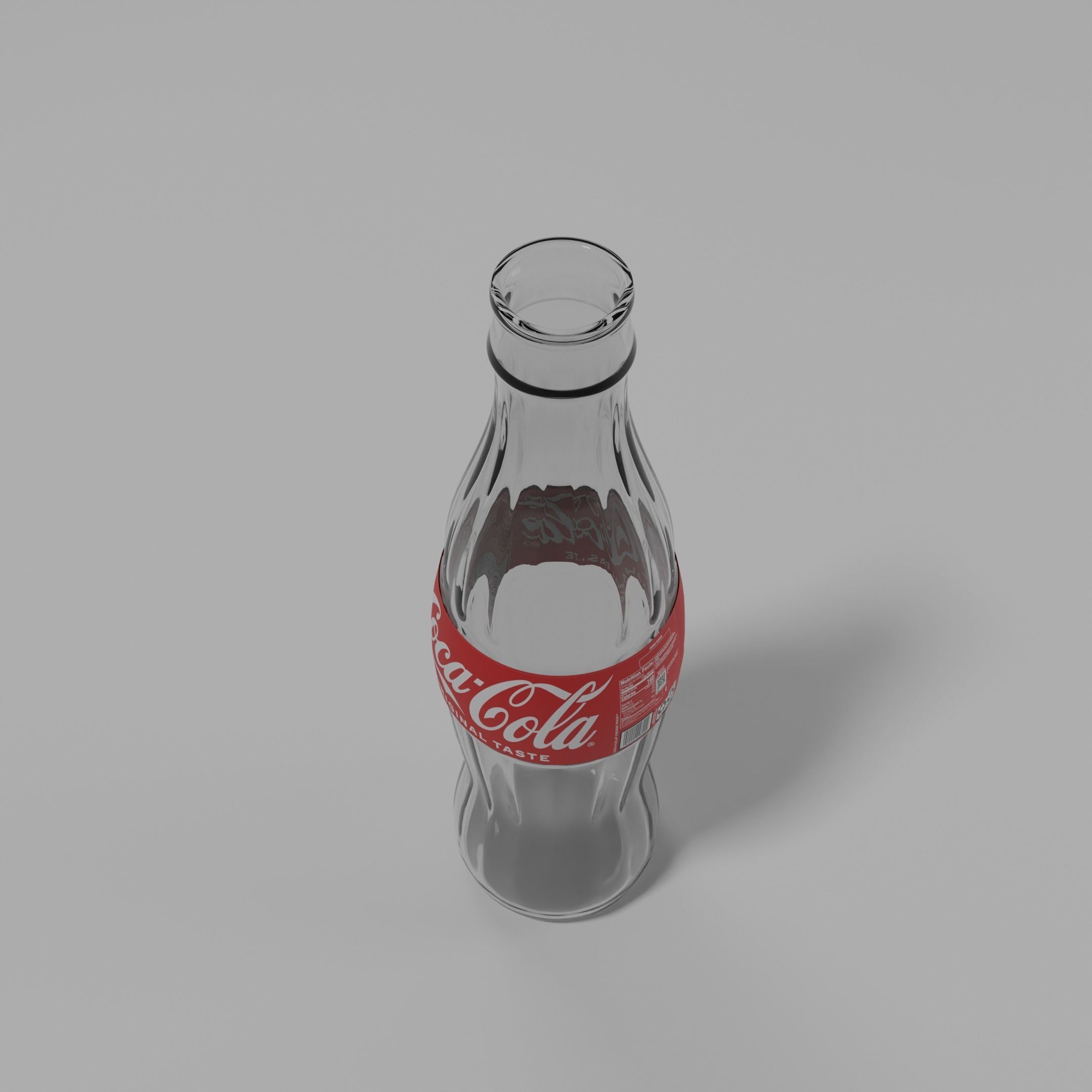 Coca Cola Glass Bottle 3D Model Free 3D model_6