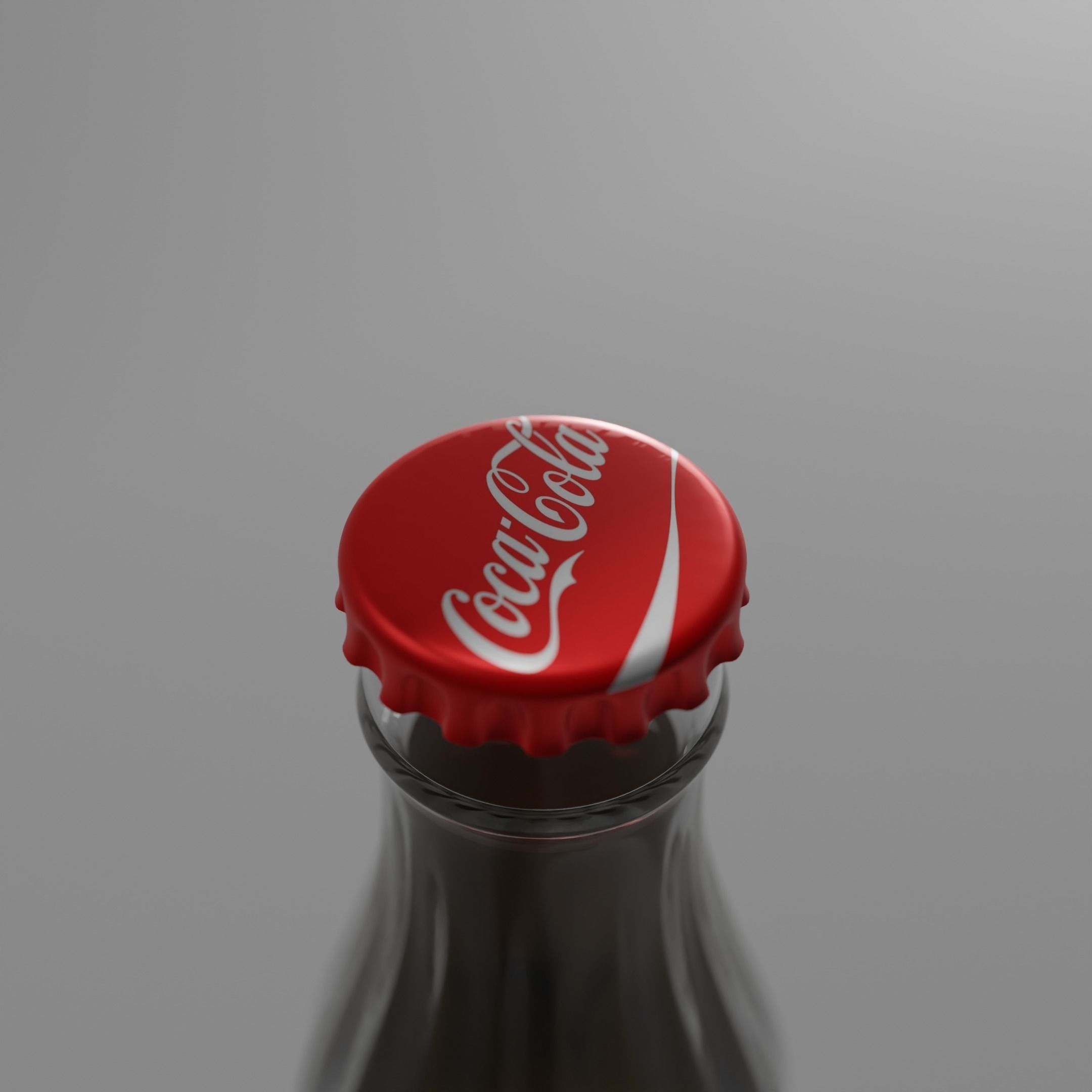 Coca Cola Glass Bottle 3D Model Free 3D model_7