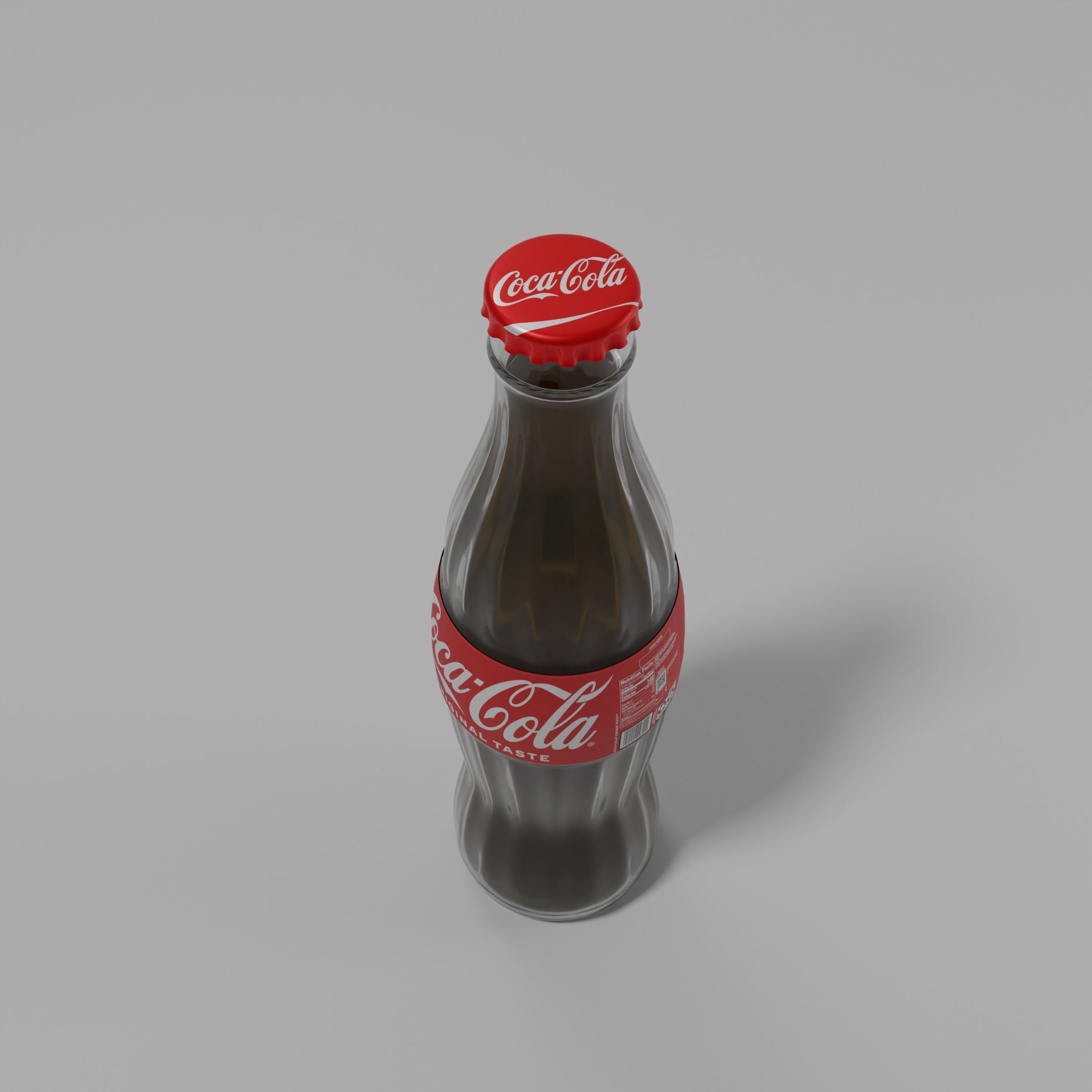 Coca Cola Glass Bottle 3D Model Free 3D model_5