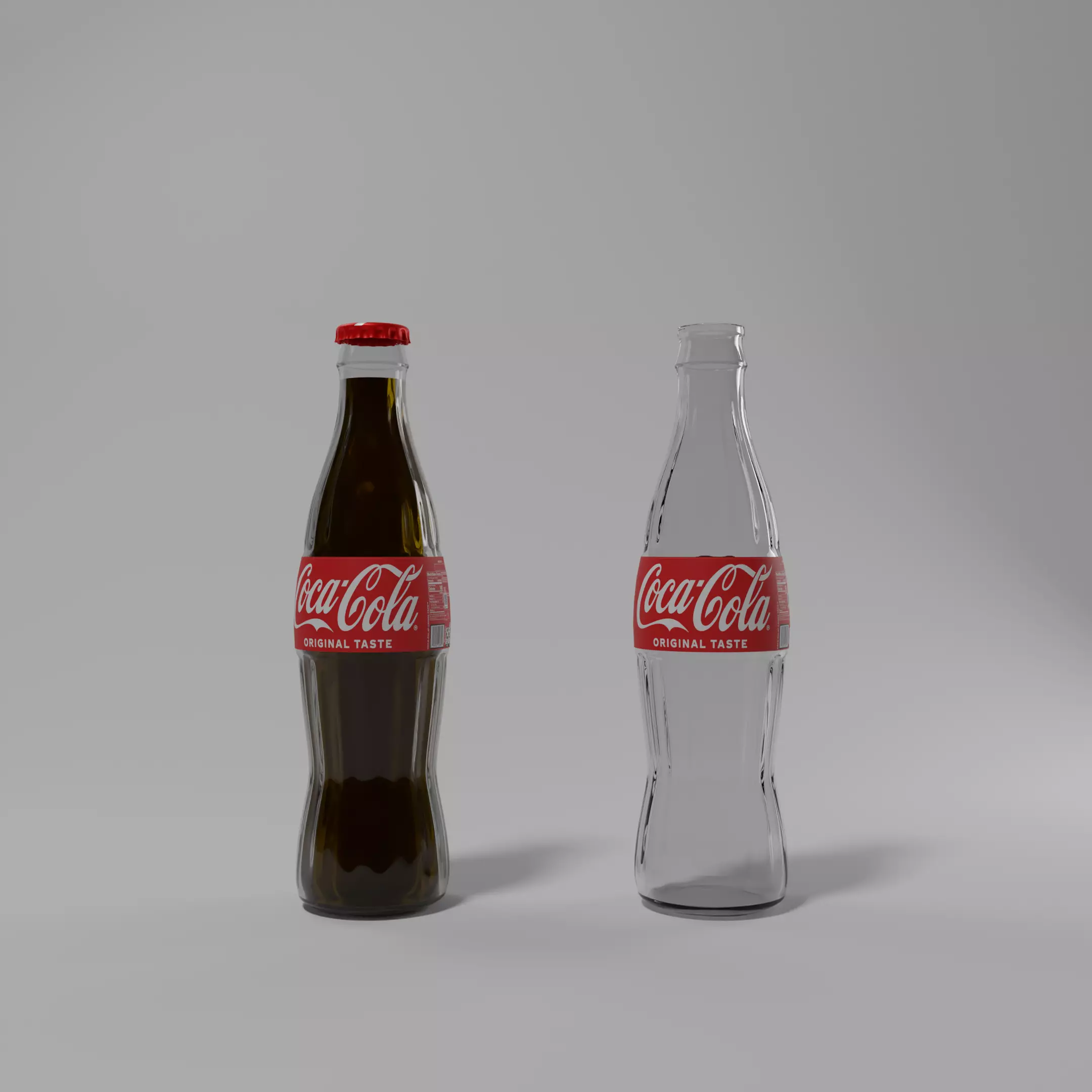 Coca Cola Glass Bottle 3D Model Free 3D model_0