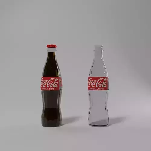 Coca Cola Glass Bottle 3D Model Free 3D model