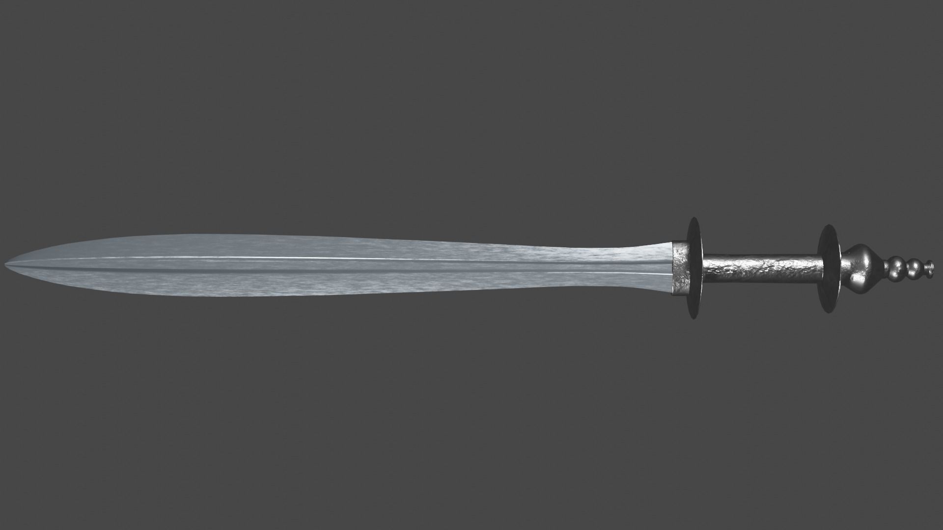 Xyphos sword with Khora handle Low-poly 3D model_4