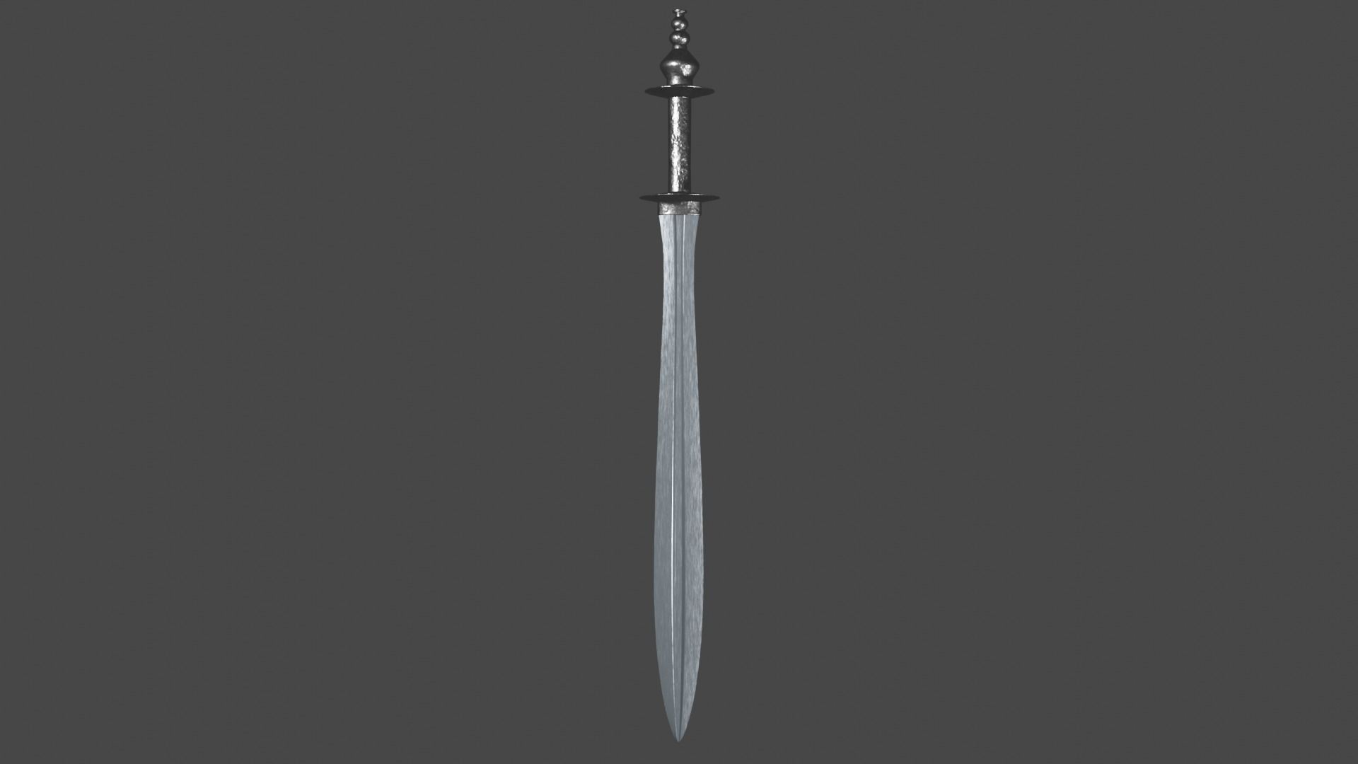 Xyphos sword with Khora handle Low-poly 3D model_7