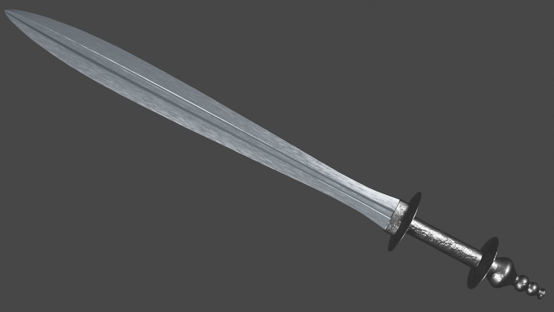 Xyphos sword with Khora handle Low-poly 3D model_3