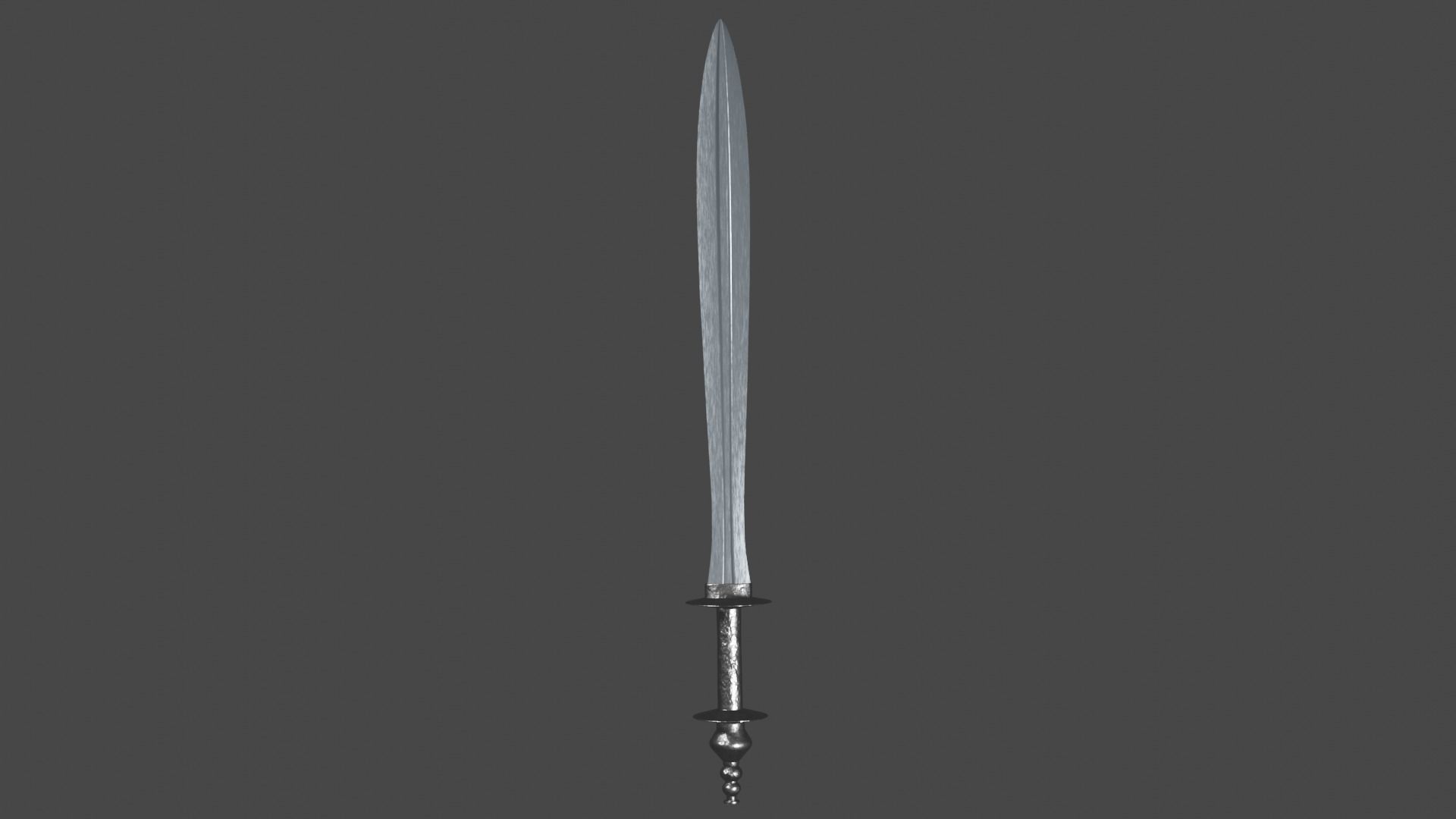 Xyphos sword with Khora handle Low-poly 3D model_6