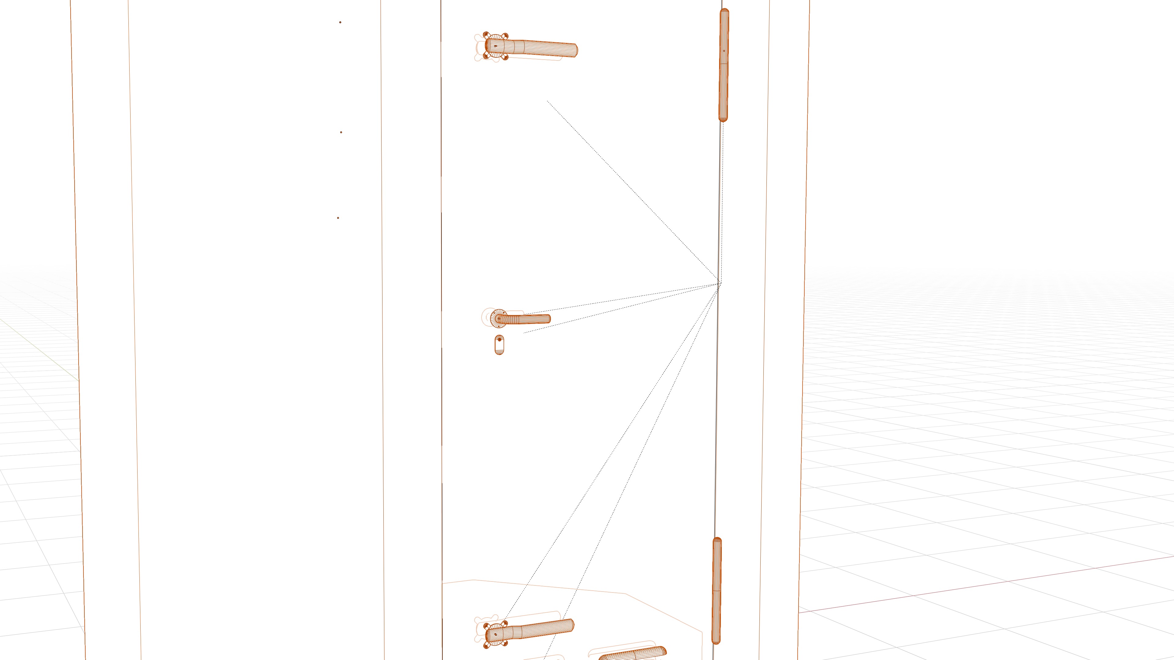 German octagonal railway distribution house Schalthaus Achteck Low-poly 3D model_18