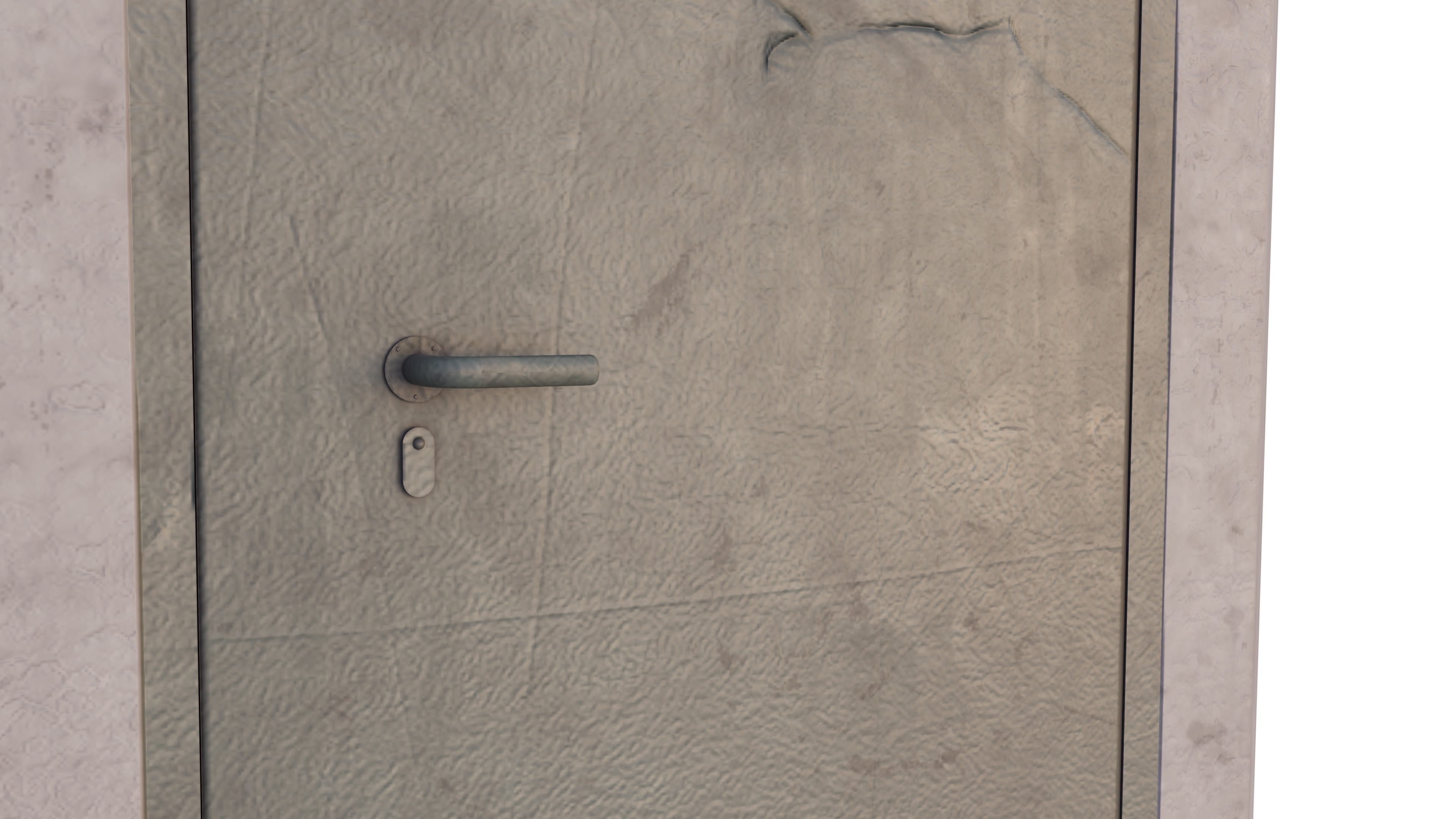 German octagonal railway distribution house Schalthaus Achteck Low-poly 3D model_7