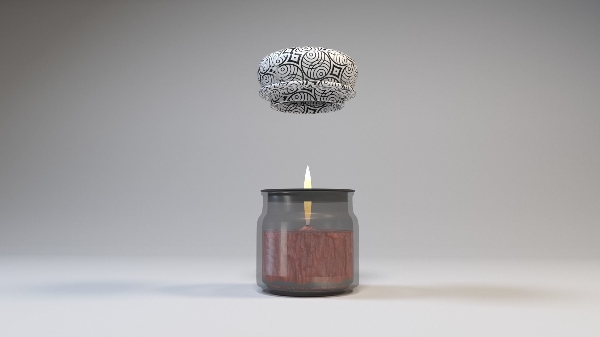 candel low poly 3d model  Low-poly 3D model_2