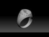 Arabic letter mim signet ring 3D print model_1