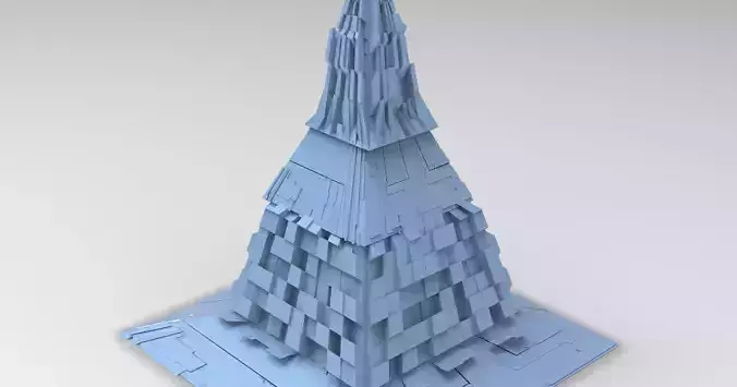Egypt colossal Sci fi Maze pyramid Structure