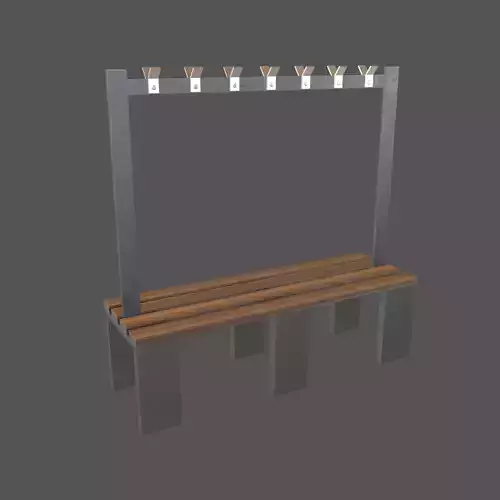 Locker Room Bench V2 001