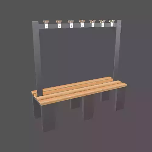 Locker Room Bench V2 002