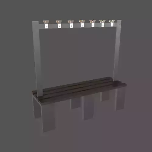 Locker Room Bench V2 004