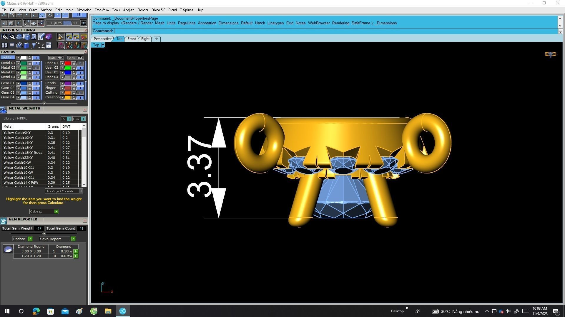 A7390 Halo Diamond Pendant 3D print model_5