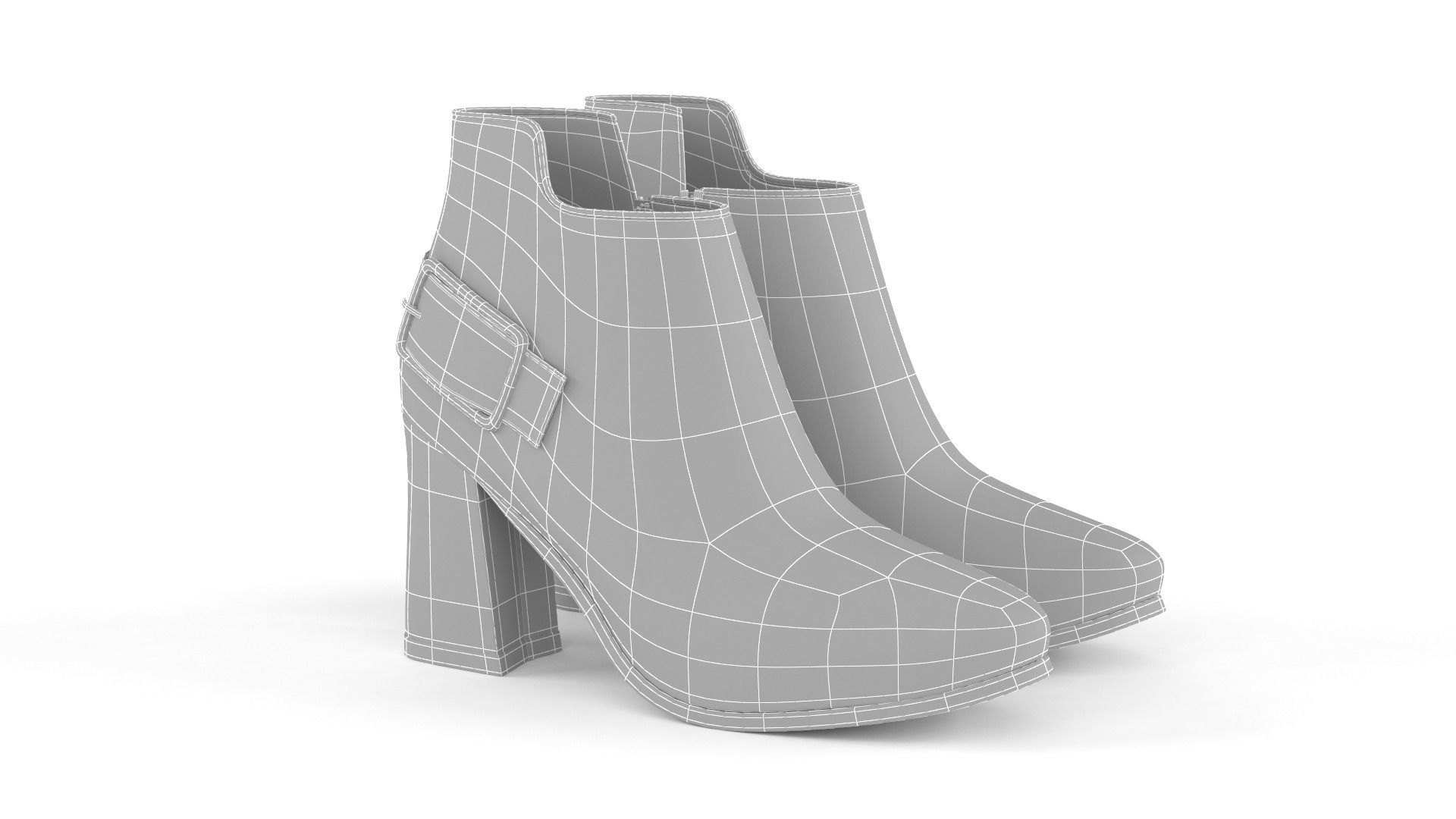 Women Shoes 3D model_10