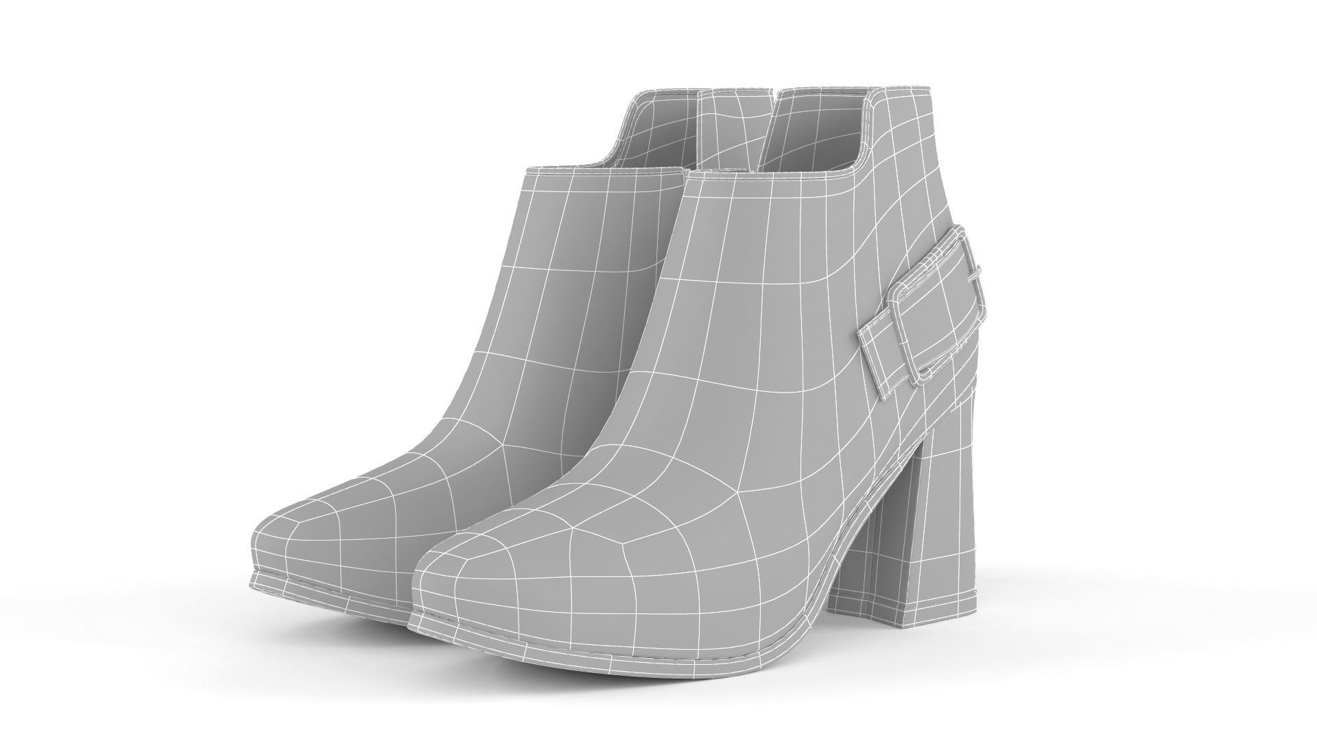 Women Shoes 3D model_6