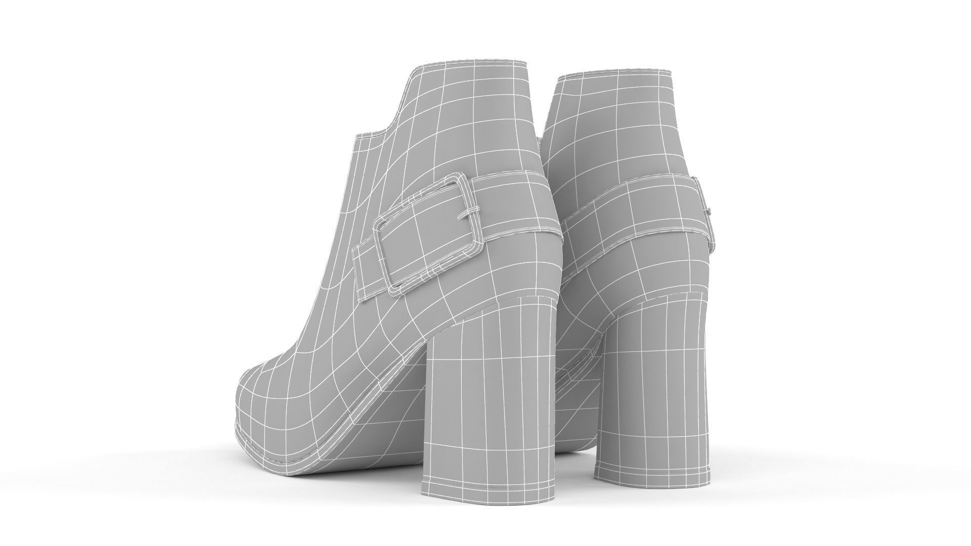 Women Shoes 3D model_8