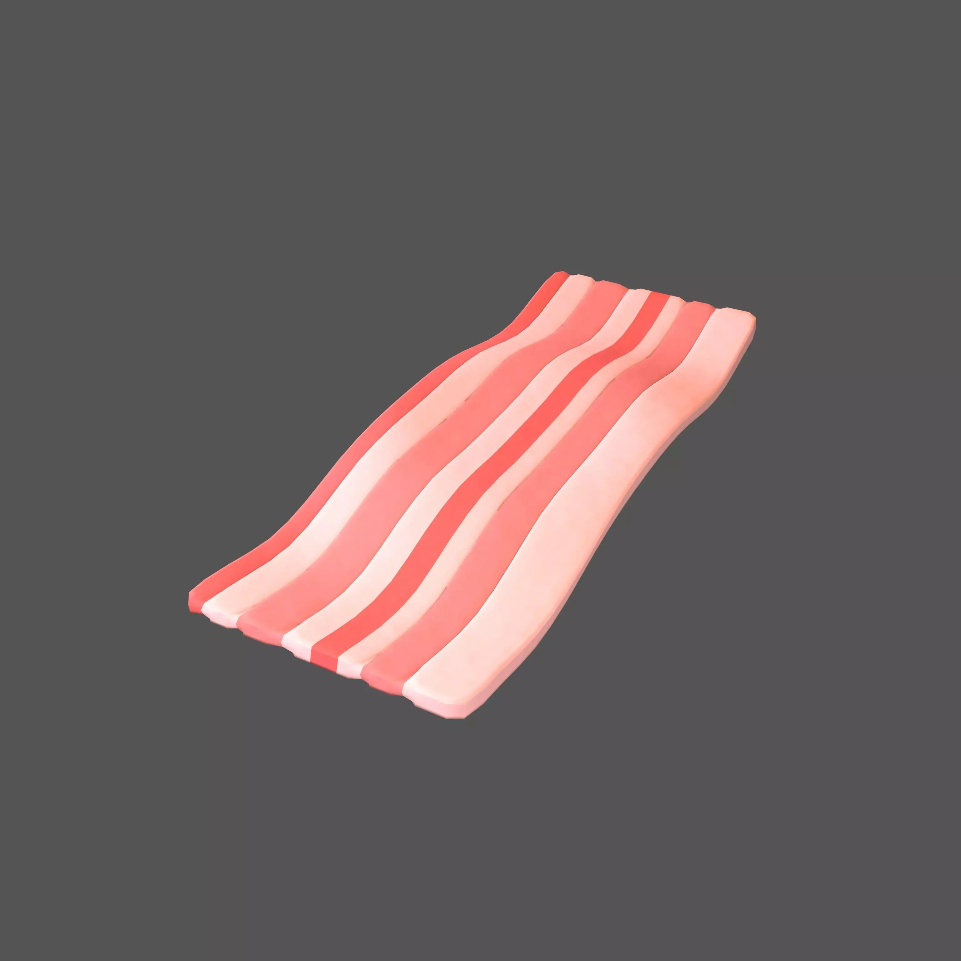Cartoon Bacon V1 003 Low-poly 3D model_0