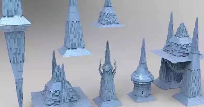 Great Giza Molten lava pyramid Tower collection