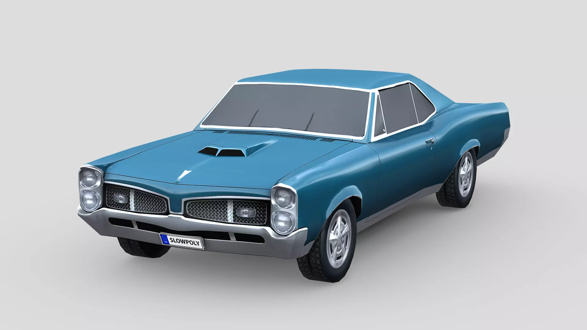 Pontiac GTO 1967 3D model_0