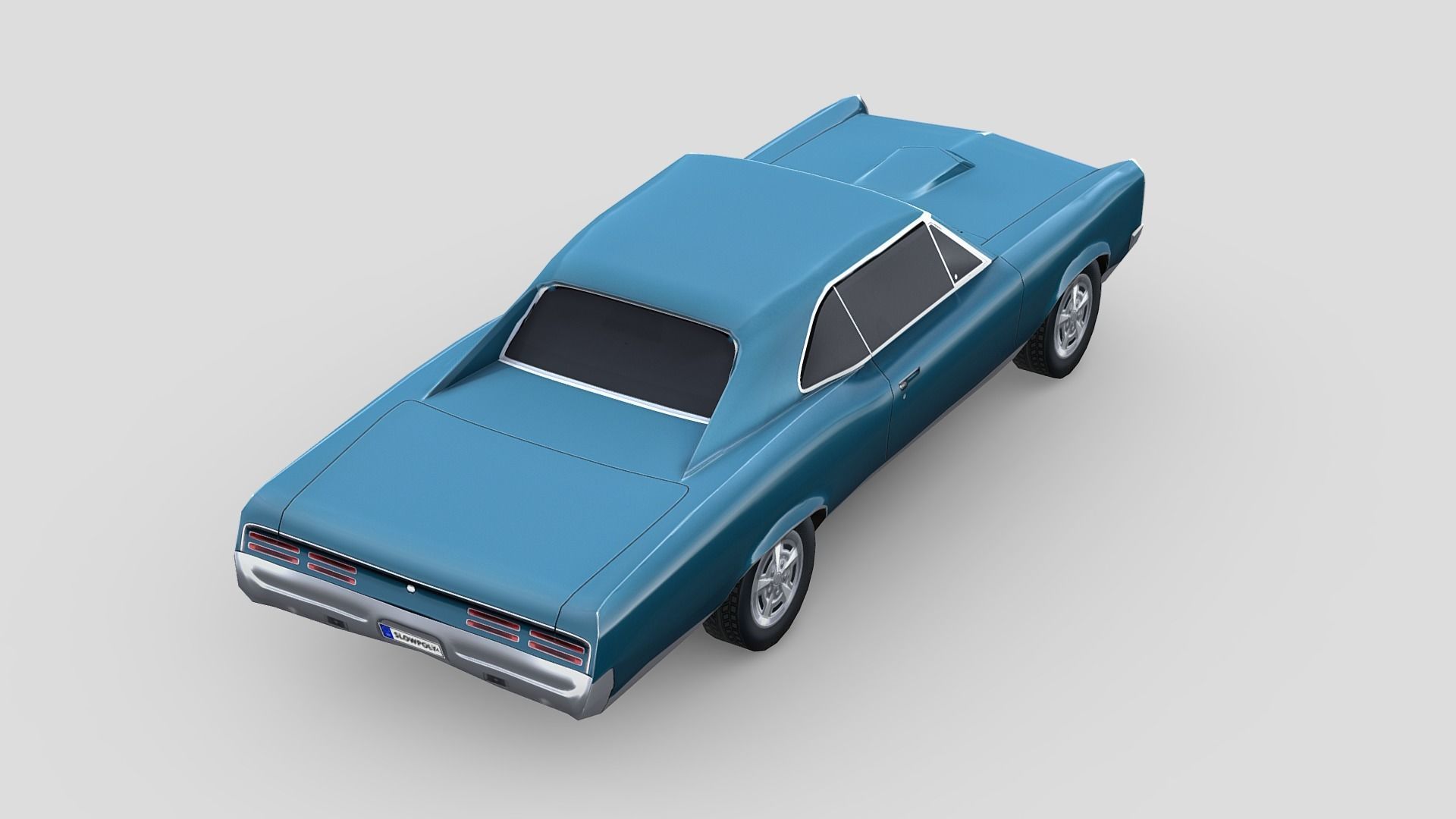 Pontiac GTO 1967 3D model_4
