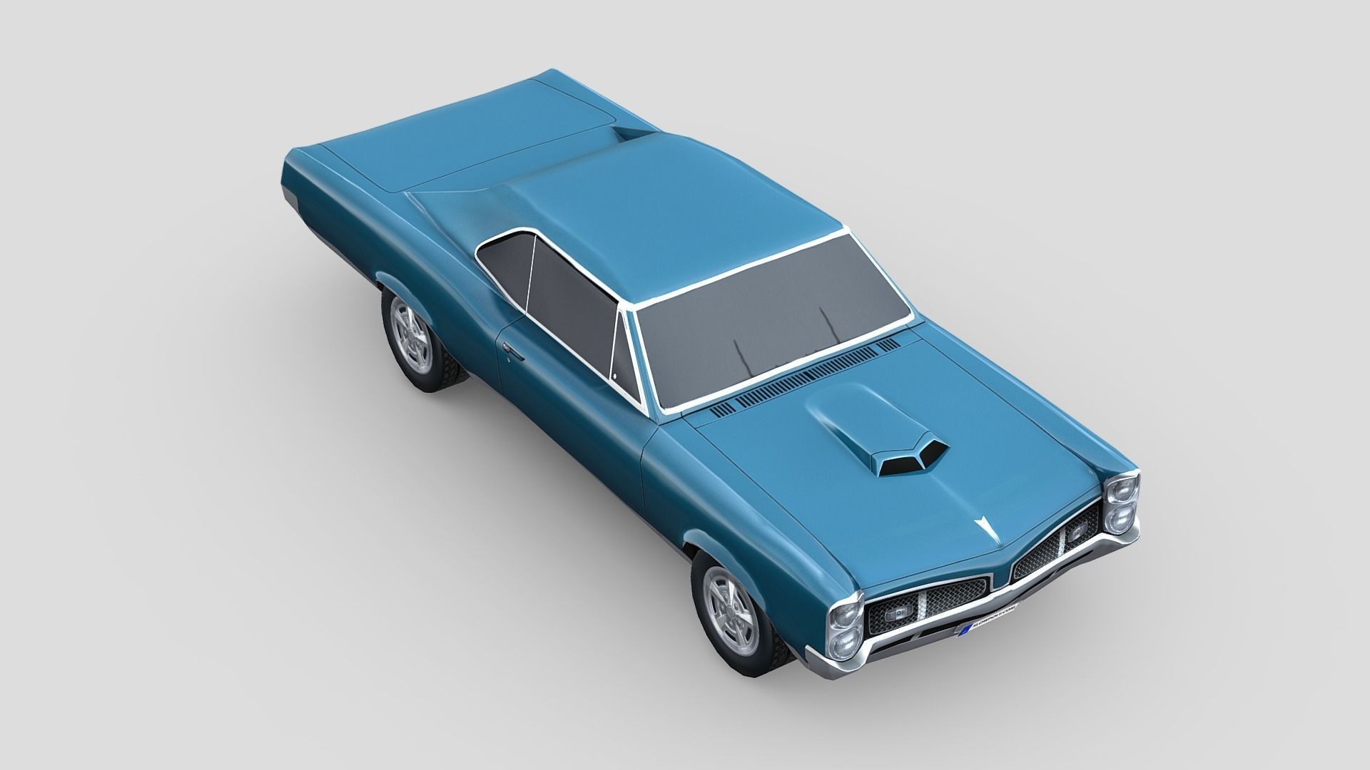 Pontiac GTO 1967 3D model_3