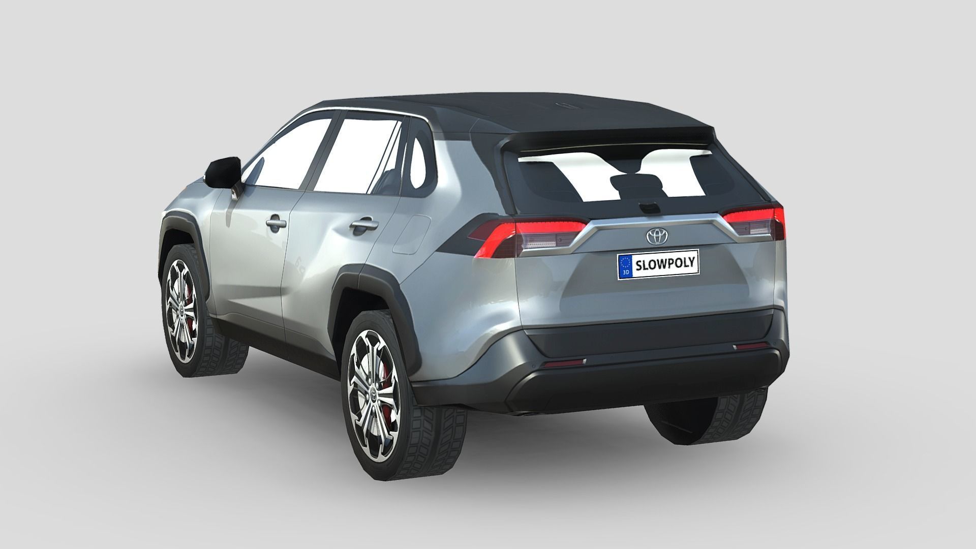 Toyota RAV4 Prime 2021 Low-poly 3D model_1