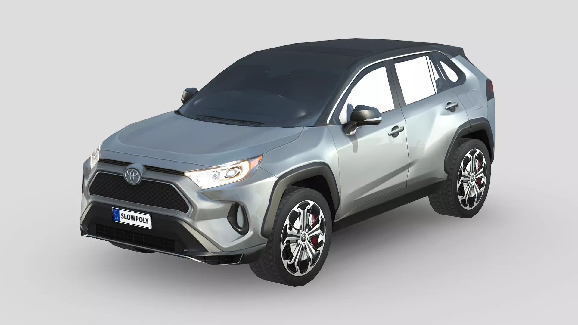 Toyota RAV4 Prime 2021 Low-poly 3D model_0