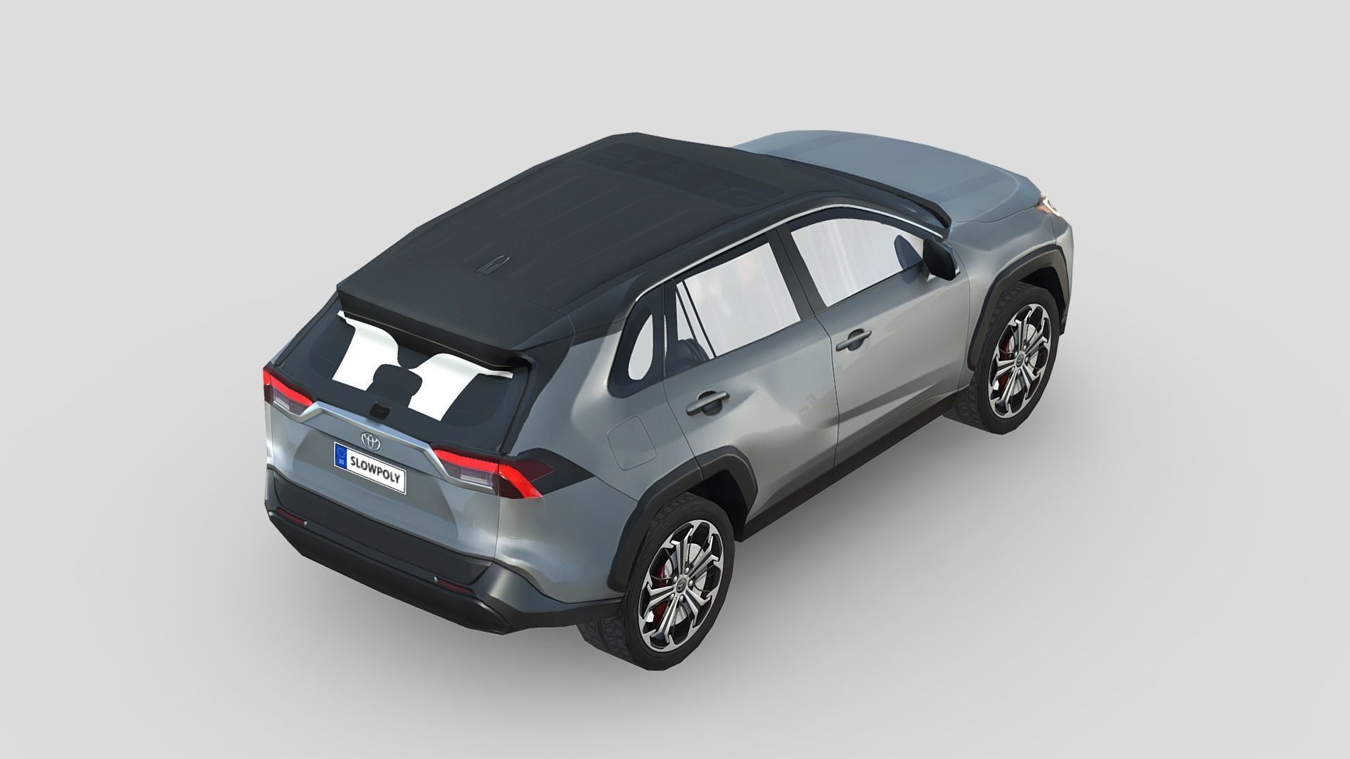 Toyota RAV4 Prime 2021 Low-poly 3D model_4