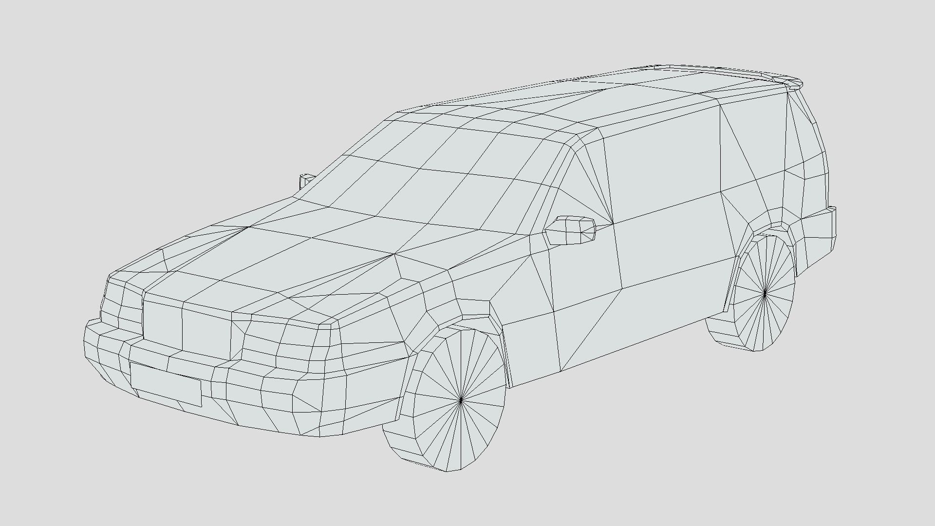 Volvo 850 wagon 1997 Low-poly 3D model_5